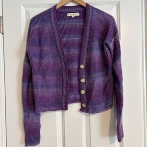 LOFT Purple Spacedye Women's Sweater